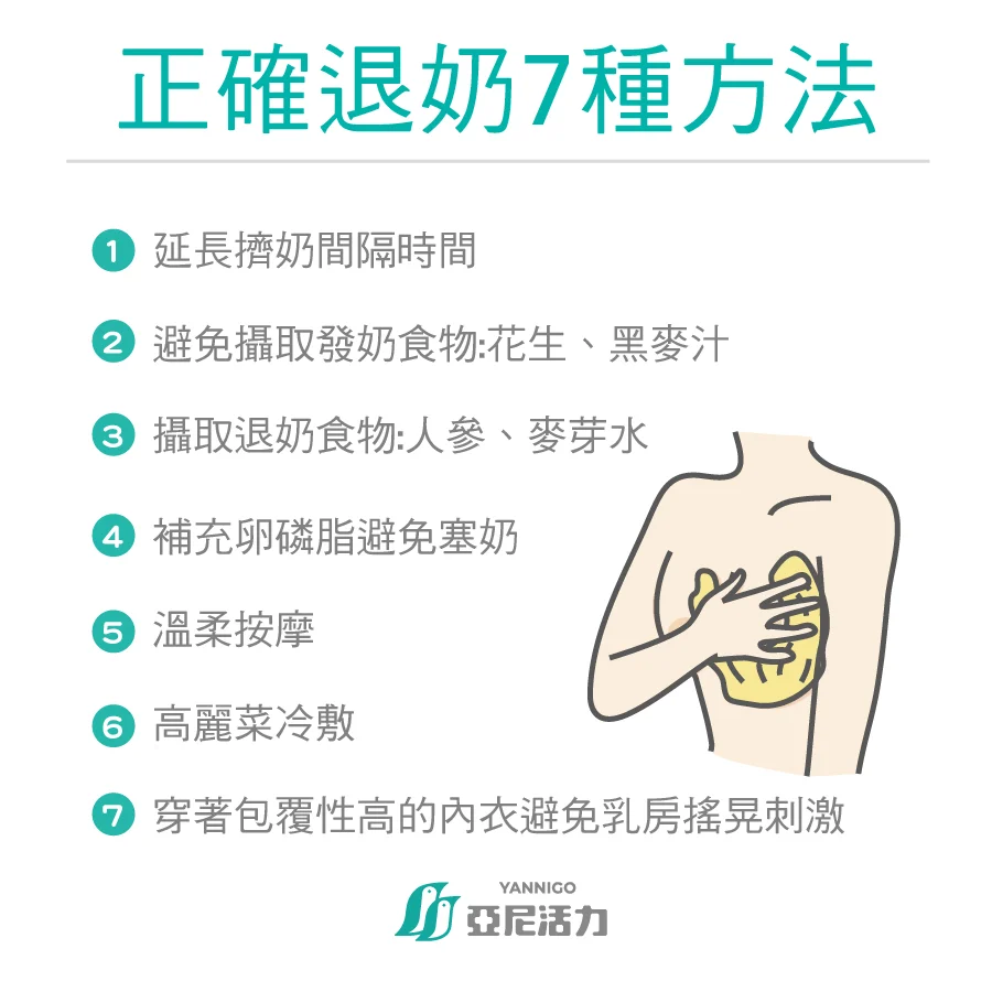 正確退奶的7個步驟