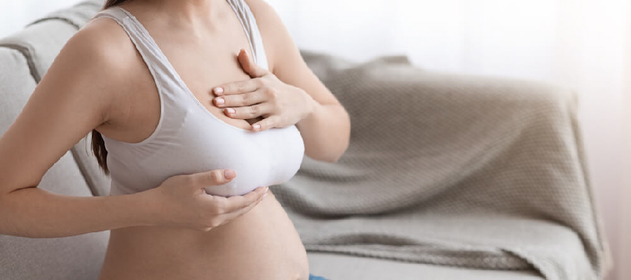 Breast engorgement during pregnancy