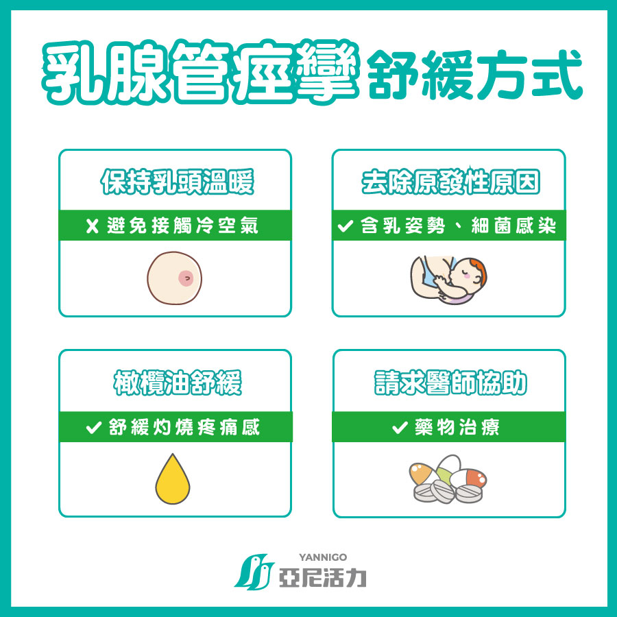 乳腺管痙攣舒緩方式